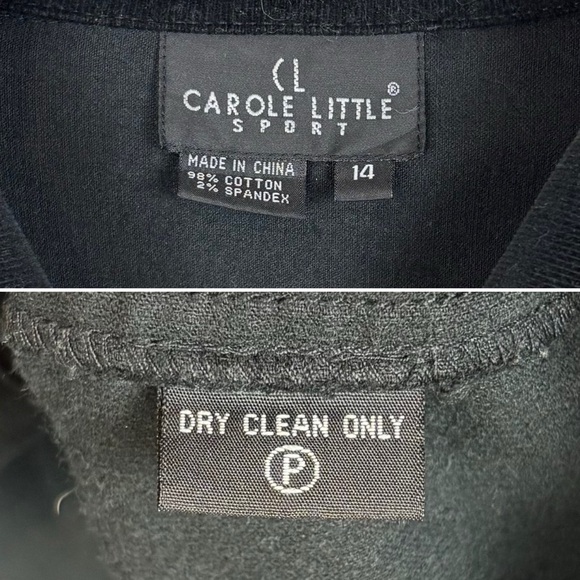 Carole Little Sport Azteca Corduroy Jacket Size 14 Black Beaded Native American - Picture 16 of 17